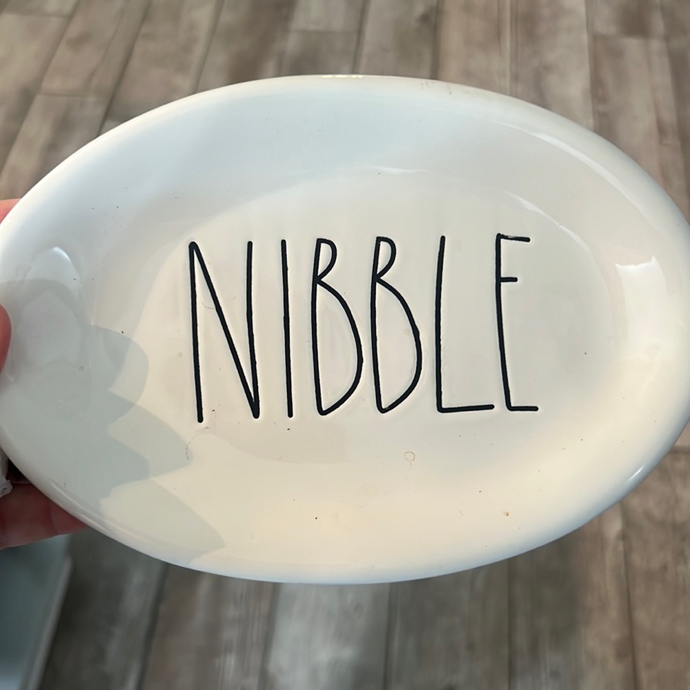 Rae Dunn NIBBLE thanksgiving (fall decor) plate